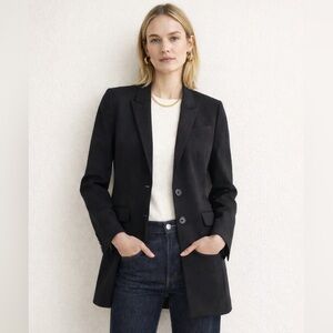 BOSS by Hugo Boss Juicy Black Wool Tailored Blazer Size 2